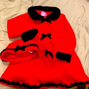 Toddler girl cozy dress coat